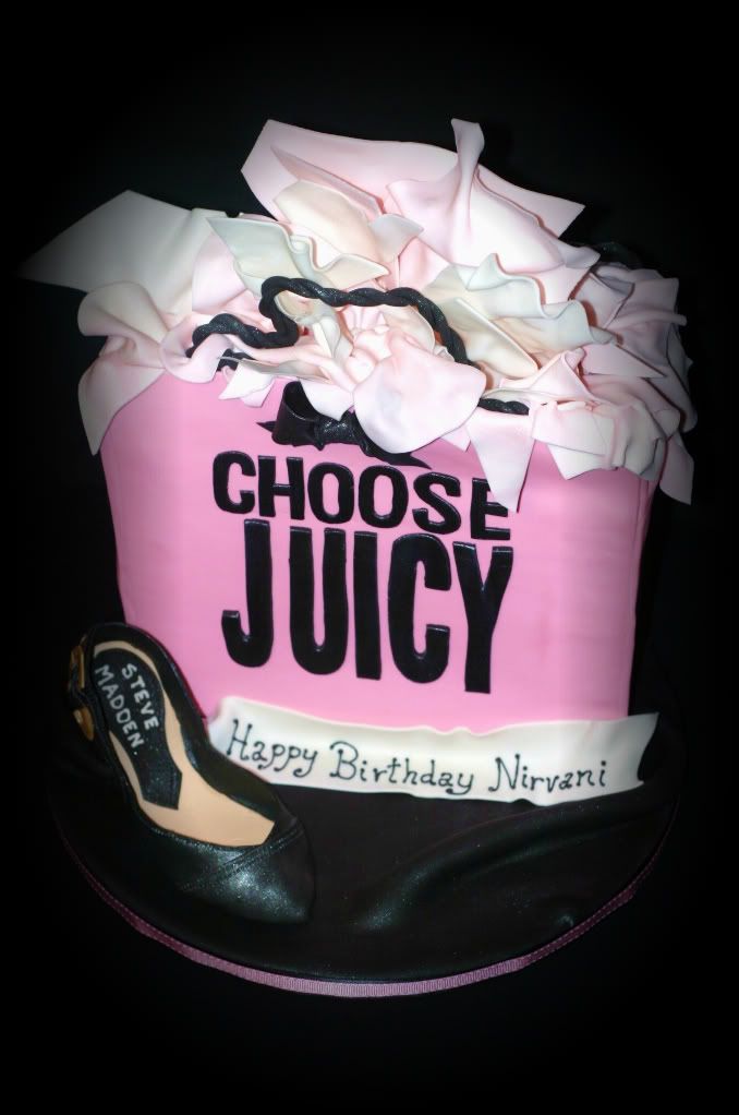 Shopping bag cake