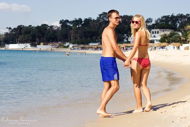 Тунис...Пляж... Он и Она.. love,love,together,together,on the beach,on the beach