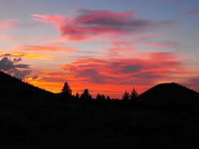 Sunset Lava Beds