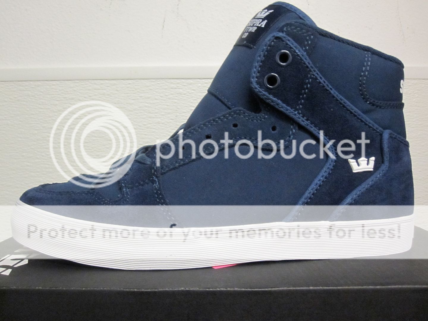 Supra Vaider Cortes in Navy/White 8 13 NIB $155  