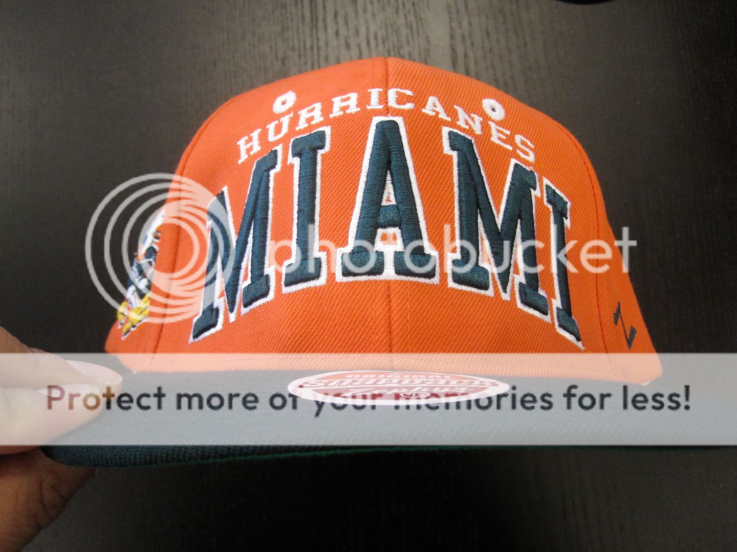 Zephyr Vintage Miami Hurricanes Snapback in Orange NWT $50  