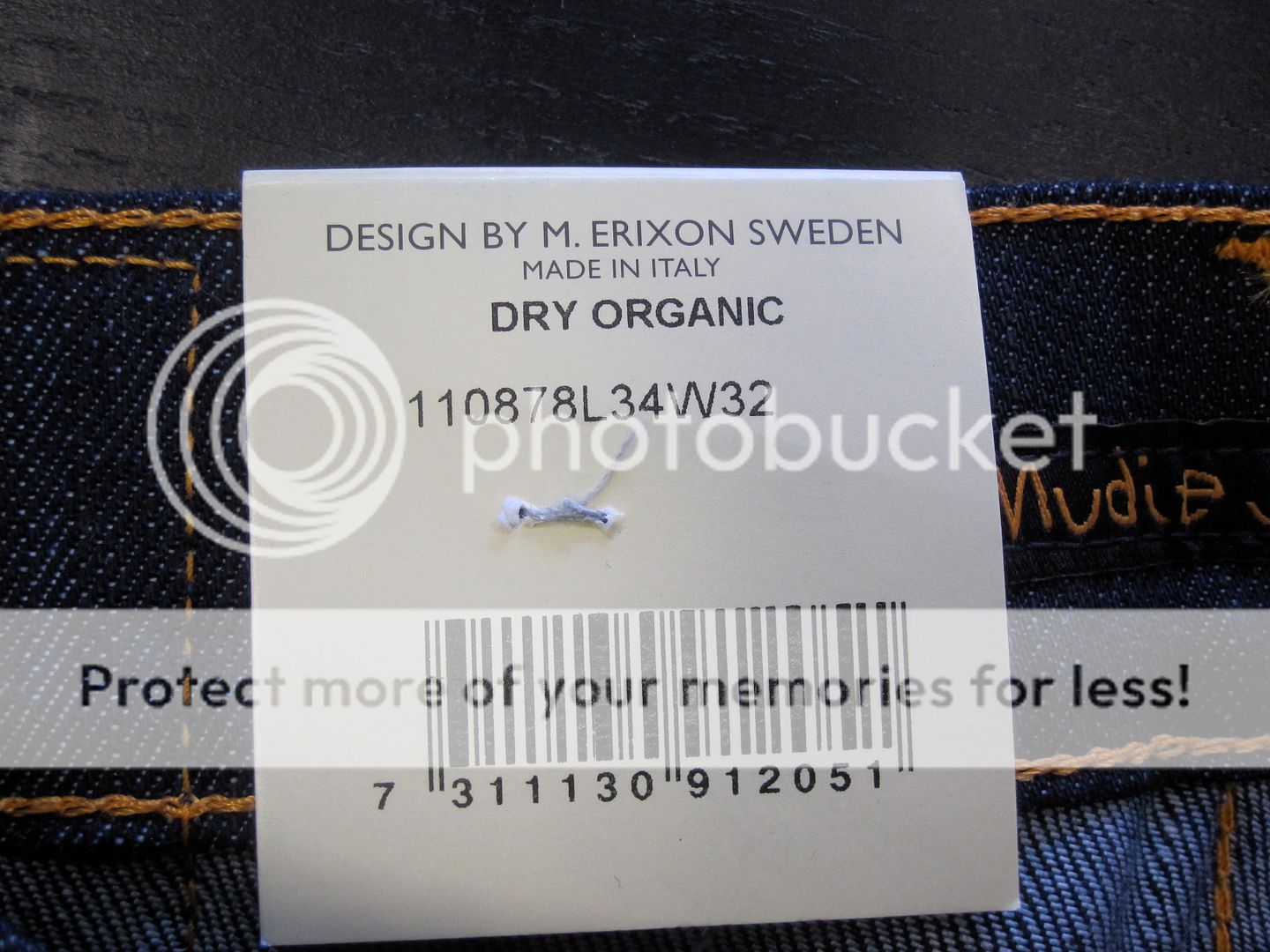 Nudie Jeans Average Joe Dry Organic NWT sz 32 36 $250  