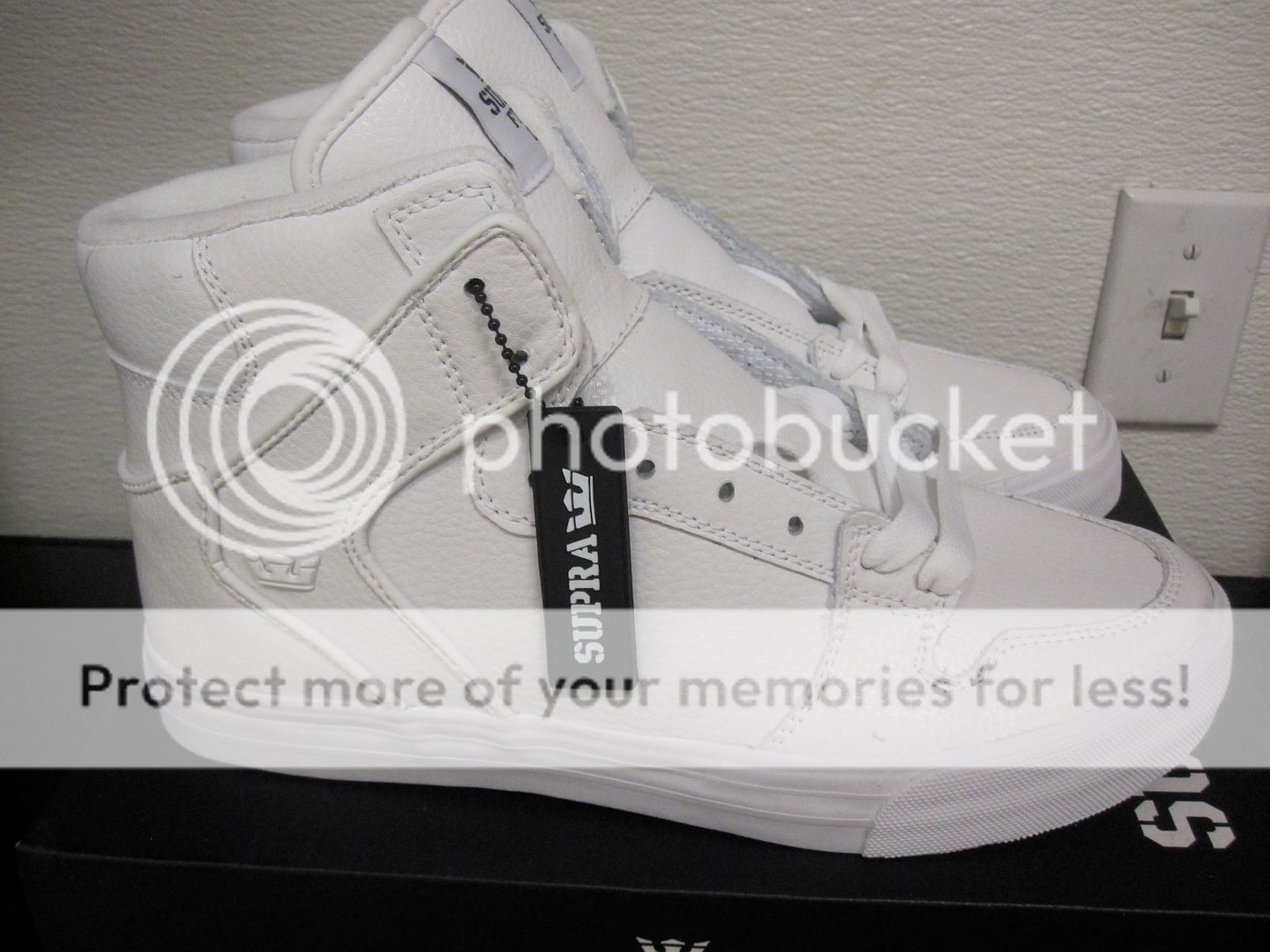 Supra Vaider White Action Leather sz 8 13 BNIB $140  